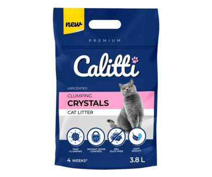 Kuweta i żwirek Calitti Clumping Crystals żwirek silikonowy drobny 3,8 l